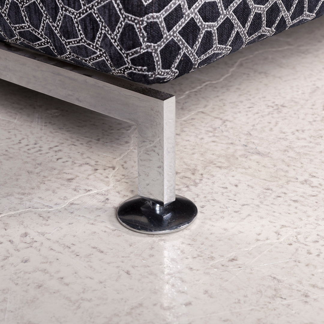 Brühl & Sippold Moule Designer Stoff Sofa Grau Zweisitzer Funktion Couch #7998