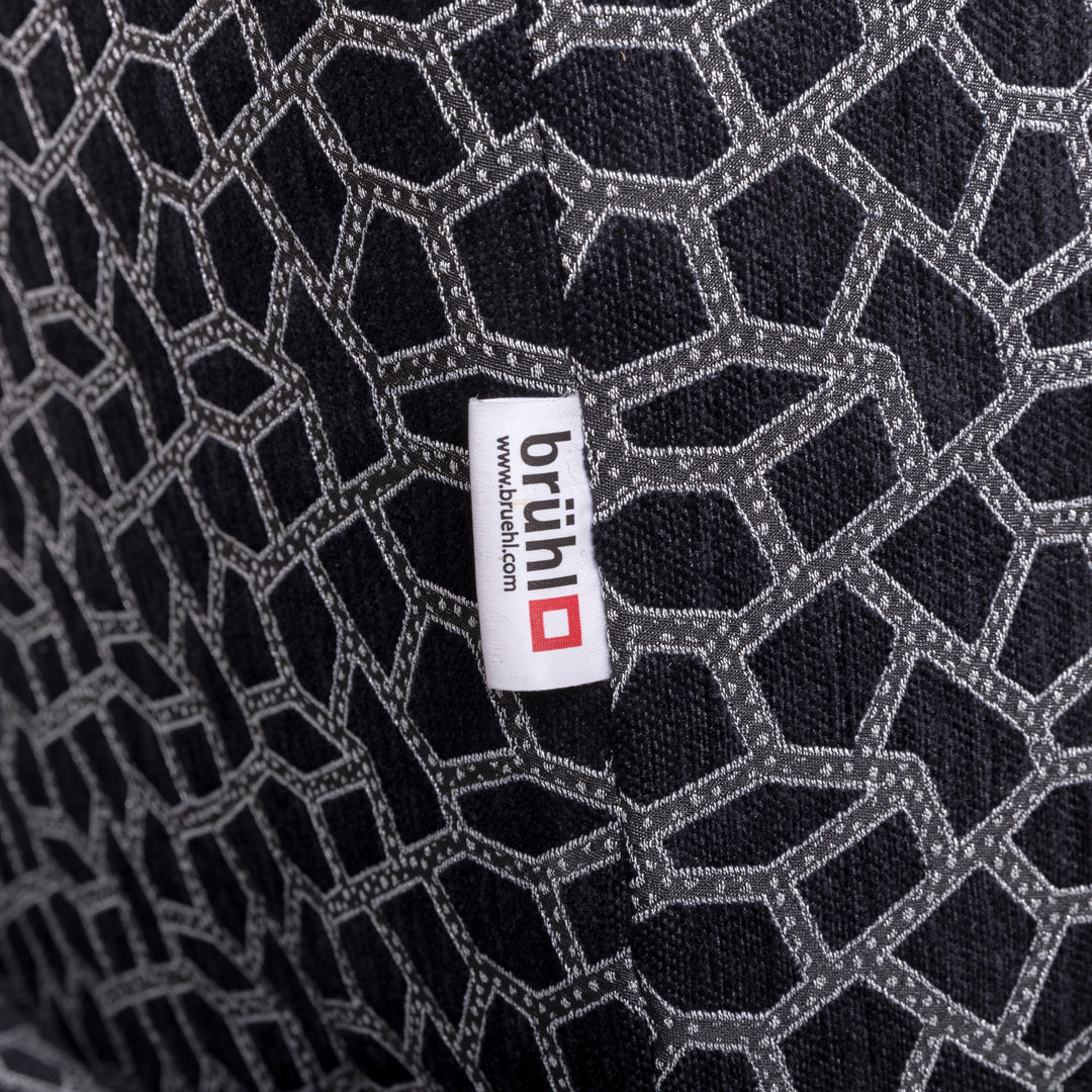 Brühl & Sippold Moule Designer Stoff Sofa Grau Zweisitzer Funktion Couch #7998