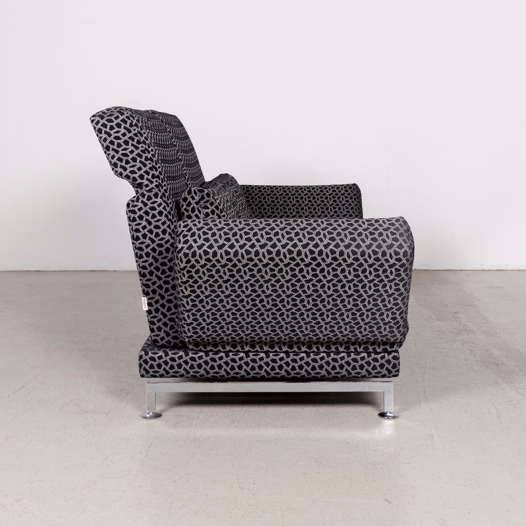 Brühl & Sippold Moule Designer Stoff Sofa Grau Zweisitzer Funktion Couch #7998