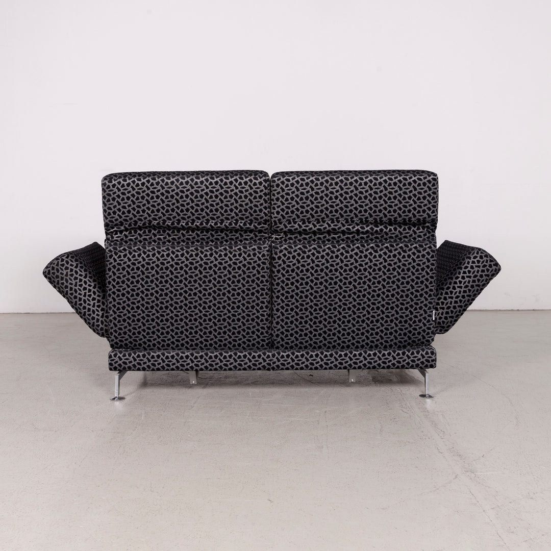 Brühl & Sippold Moule Designer Stoff Sofa Grau Zweisitzer Funktion Couch #7998