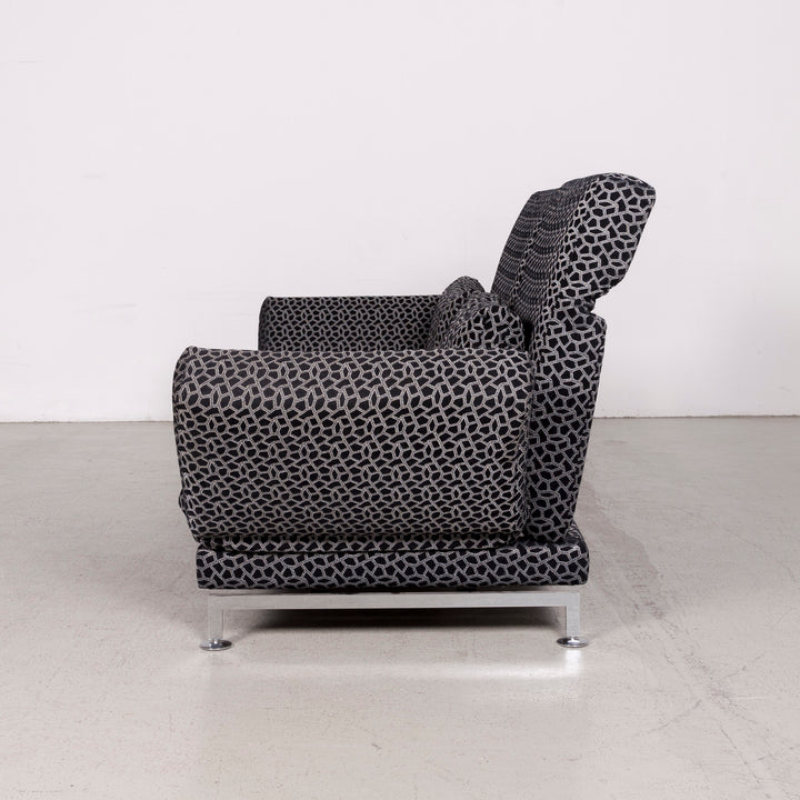 Brühl & Sippold Moule Designer Stoff Sofa Grau Zweisitzer Funktion Couch #7998
