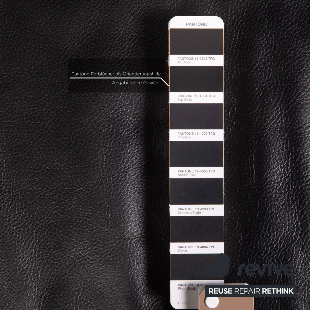 Brühl Moule Leder Ecksofa Schwarz Funktion Relaxfunktion Couch