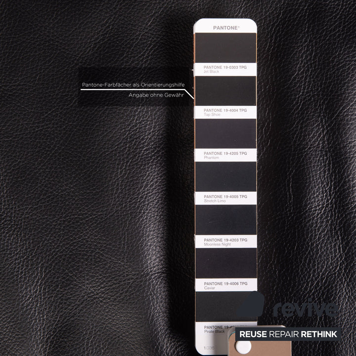 Brühl Moule Leder Ecksofa Schwarz Funktion Relaxfunktion Couch