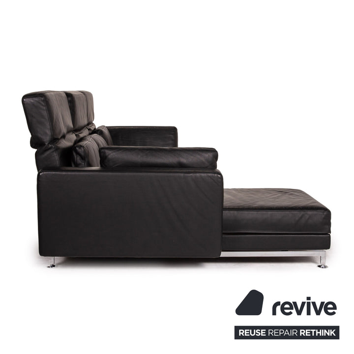 Brühl Moule Leder Ecksofa Schwarz Funktion Relaxfunktion Couch
