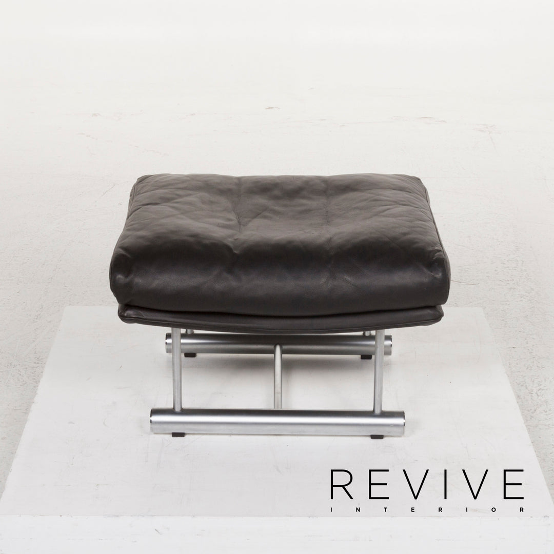 Brühl & Sippold Moule Leather Stool Black #13060