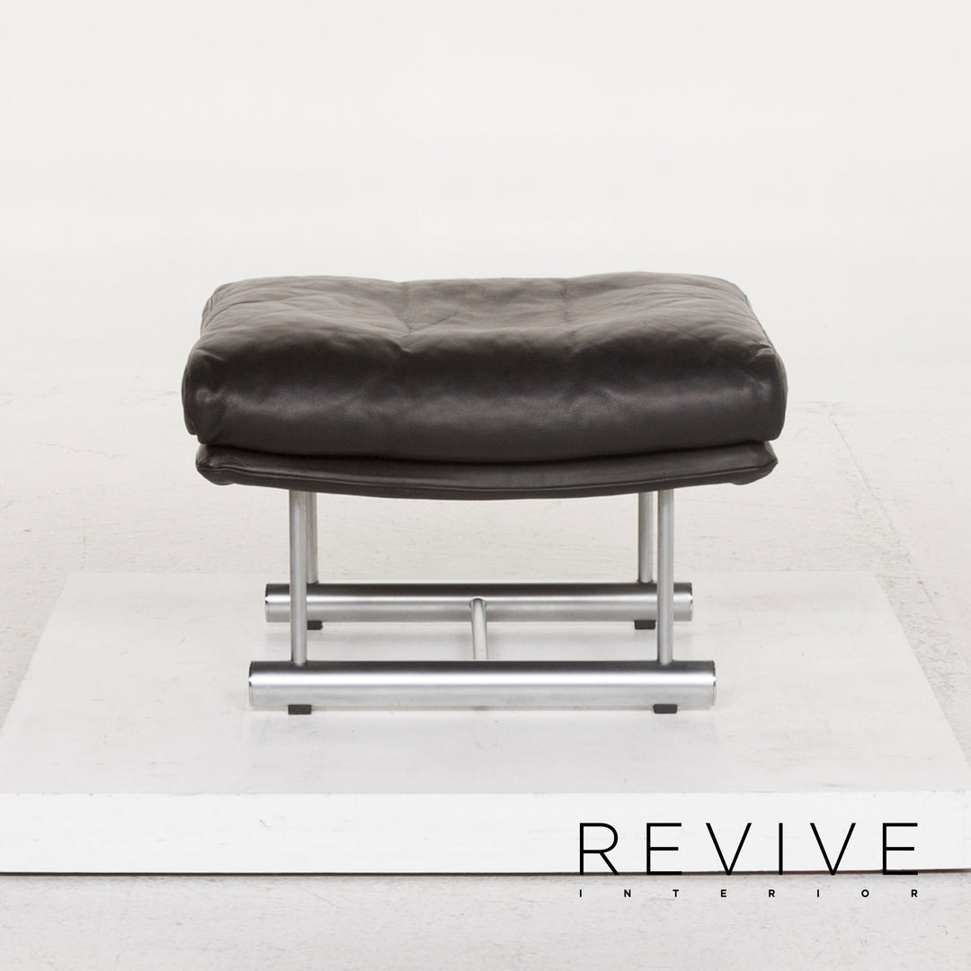 Brühl & Sippold Moule Leather Stool Black #13060