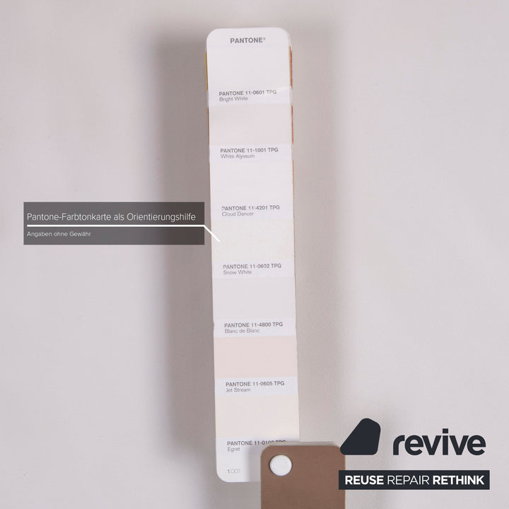 Brühl & Sippold Moule Leder Hocker Weiß #14960