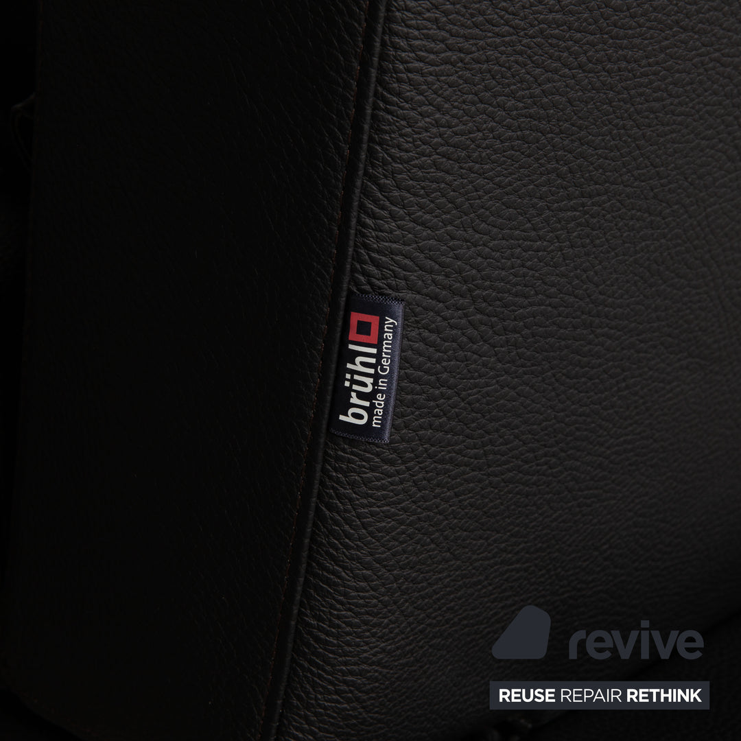 Brühl & Sippold Moule Leder Liege Schwarz Funktion Relaxfunktion