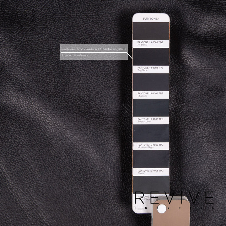 Brühl & Sippold Moule chaise longue en cuir noir fonction relaxation fonction sommeil #14278