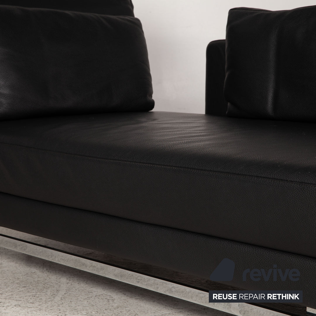 Brühl & Sippold Moule Leder Liege Schwarz Funktion Relaxfunktion