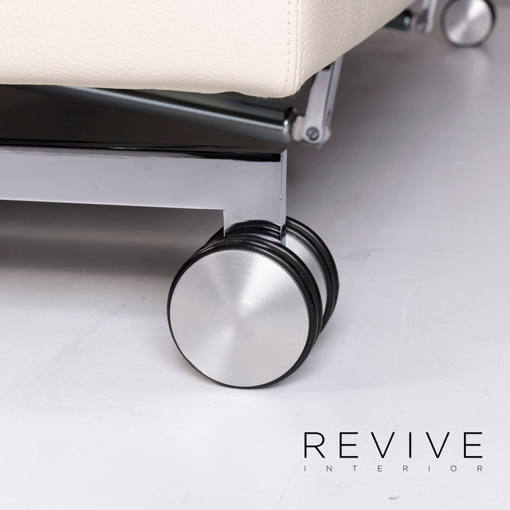 Brühl Moule Leder Schlafsofa Creme Sofa Relafunktion Funktion Couch #10769