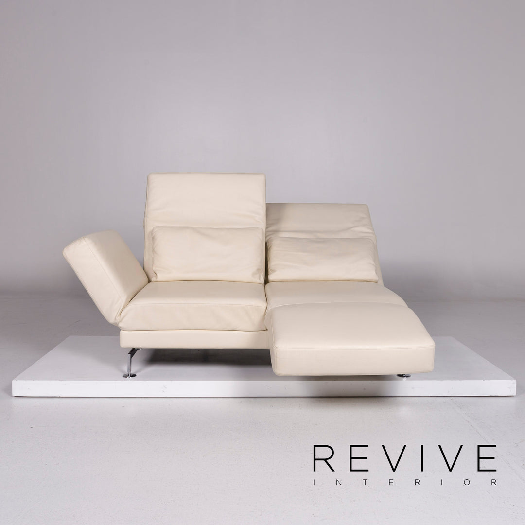 Brühl Moule Leder Schlafsofa Creme Sofa Relafunktion Funktion Couch #10769