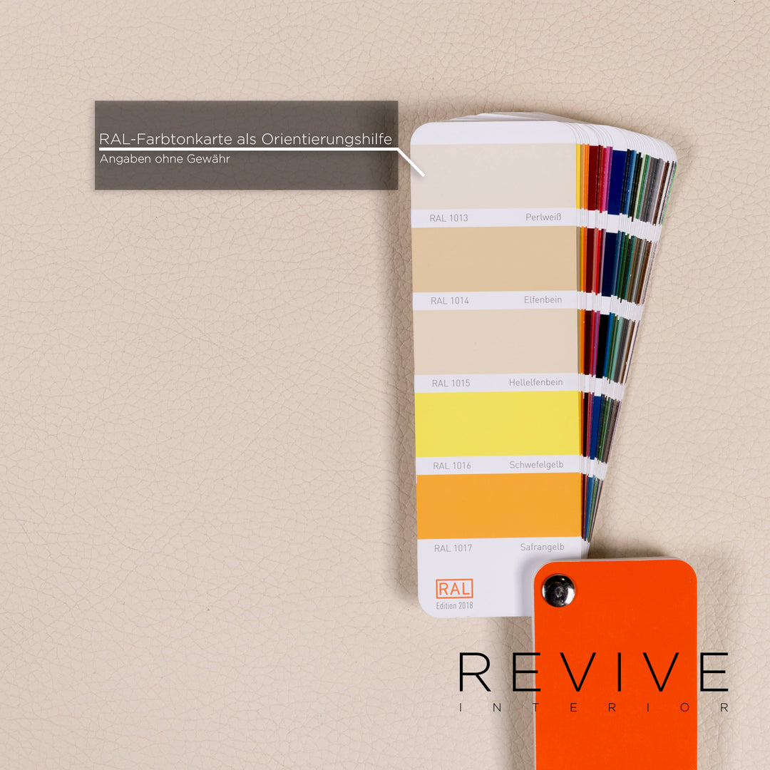 Brühl Moule Leder Schlafsofa Creme Sofa Relafunktion Funktion Couch #10769