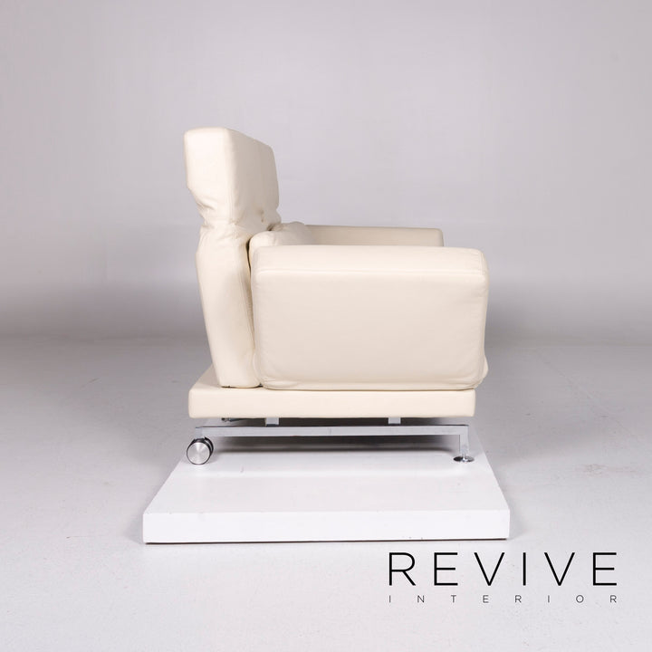 Brühl Moule Leder Schlafsofa Creme Sofa Relafunktion Funktion Couch #10769