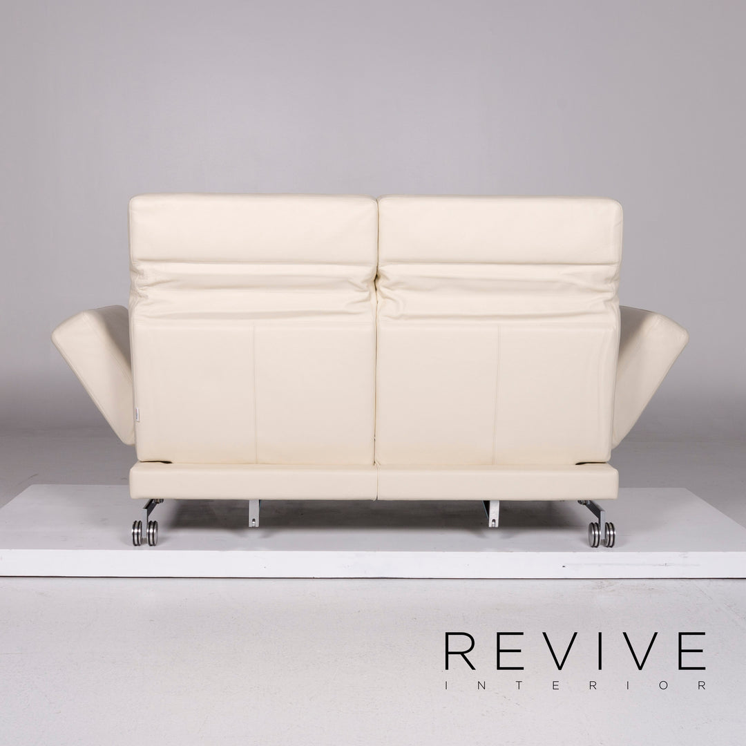 Brühl Moule Leder Schlafsofa Creme Sofa Relafunktion Funktion Couch #10769