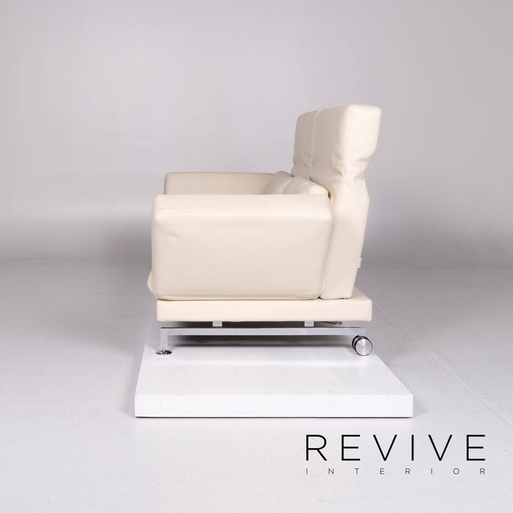 Brühl Moule Leder Schlafsofa Creme Sofa Relafunktion Funktion Couch #10769