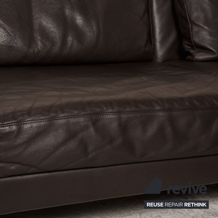 Brühl Moule Leder Sofa Braun Ecksofa Couch Funktion Relaxfunktion
