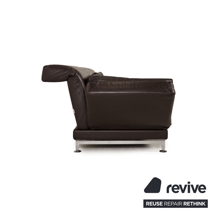 Brühl Moule Leder Sofa Braun Ecksofa Couch Funktion Relaxfunktion