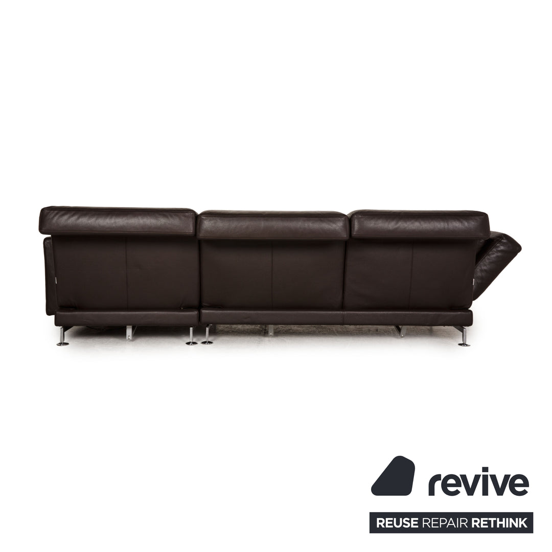 Brühl Moule Leder Sofa Braun Ecksofa Couch Funktion Relaxfunktion