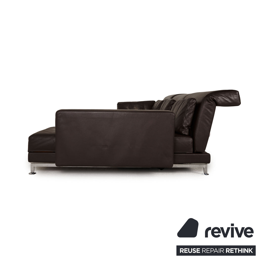 Brühl Moule Leder Sofa Braun Ecksofa Couch Funktion Relaxfunktion