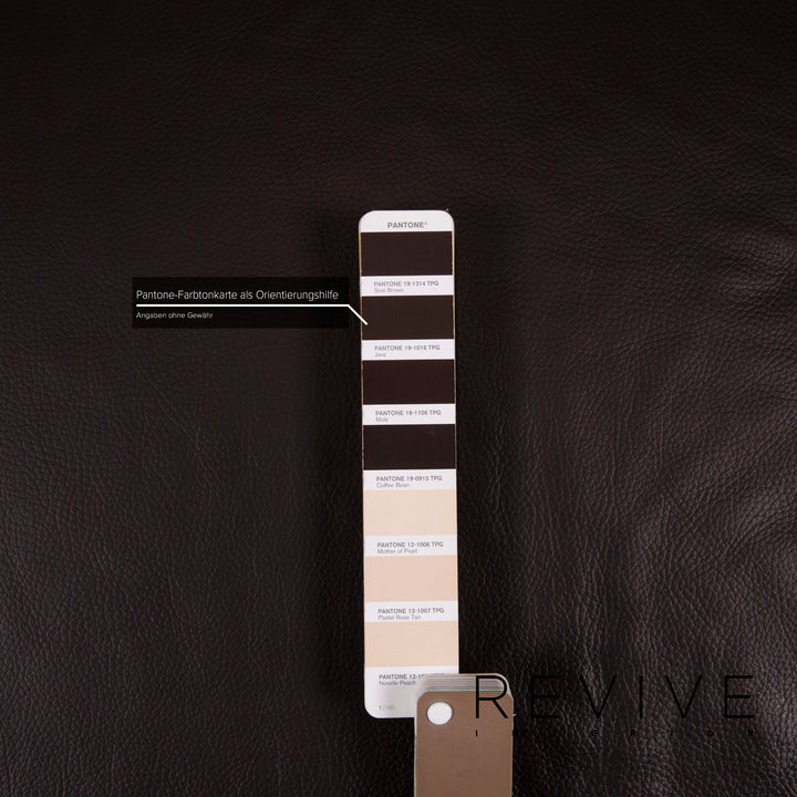 Brühl Moule Leder Sofa Braun Ecksofa Dunkelbraun inkl. Hocker Funktion #14934