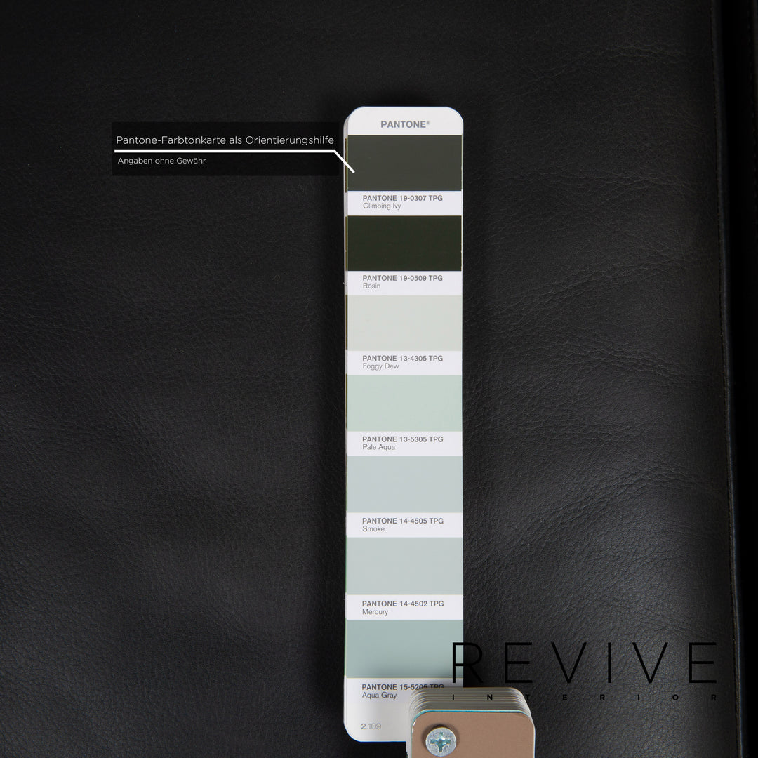 Brühl & Sippold Moule Leder Sofa Dunkelgrün Zweisitzer Relaxfunktion #14768