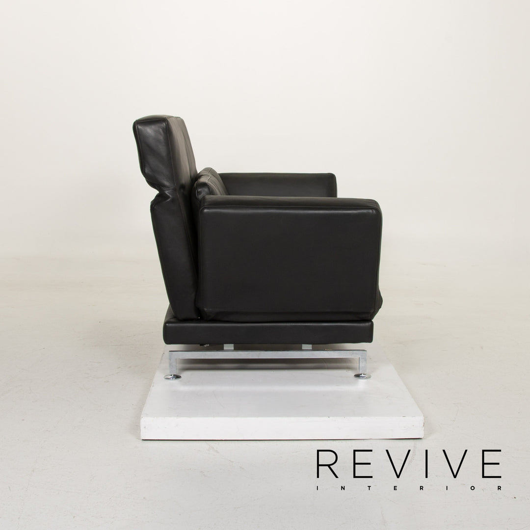 Brühl & Sippold Moule Leder Sofa Dunkelgrün Zweisitzer Relaxfunktion #14768