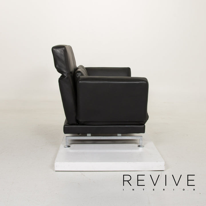 Brühl & Sippold Moule Leder Sofa Dunkelgrün Zweisitzer Relaxfunktion #14768