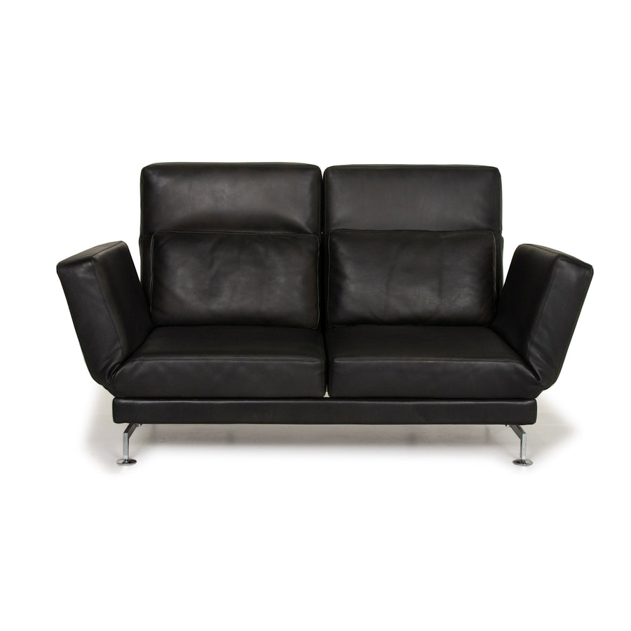 Brühl & Sippold Moule Leder Sofa Dunkelgrün Zweisitzer Relaxfunktion #14768