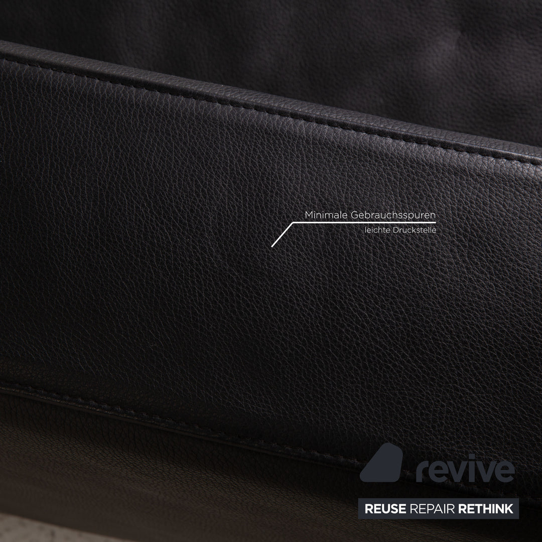 Brühl Moule Leder Sofa Schwarz Ecksofa Couch Funktion