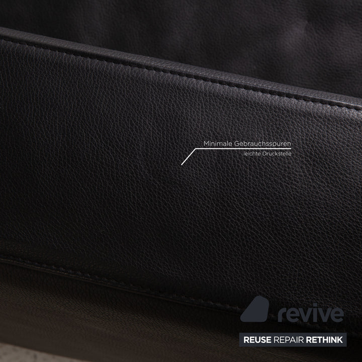 Brühl Moule Leder Sofa Schwarz Ecksofa Couch Funktion