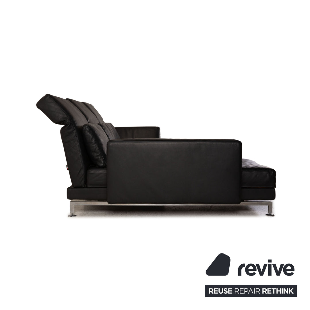 Brühl Moule Leder Sofa Schwarz Ecksofa Couch Funktion