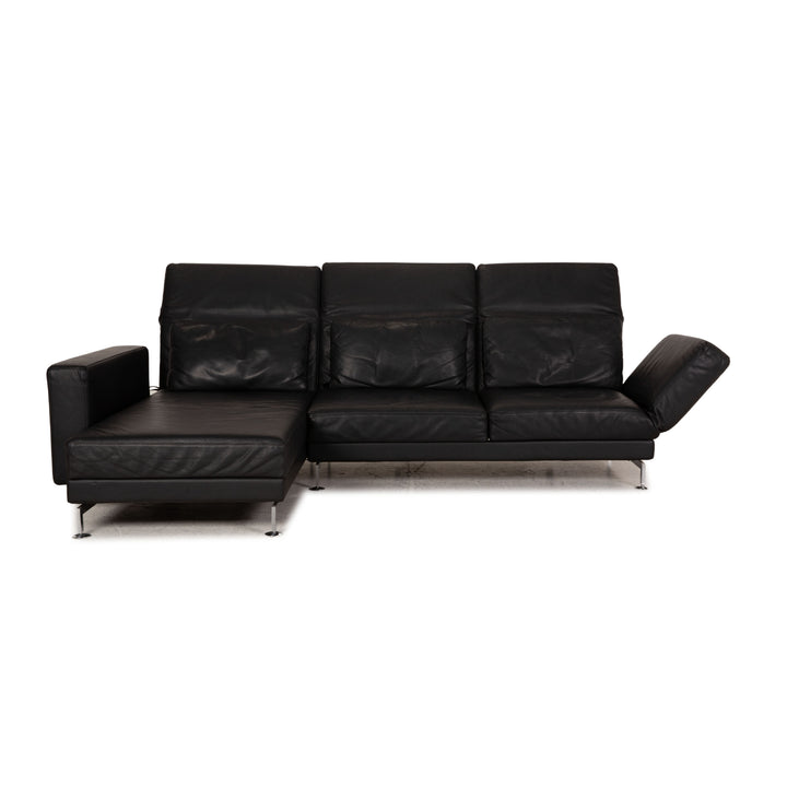 Brühl Moule Leder Sofa Schwarz Ecksofa Couch Funktion