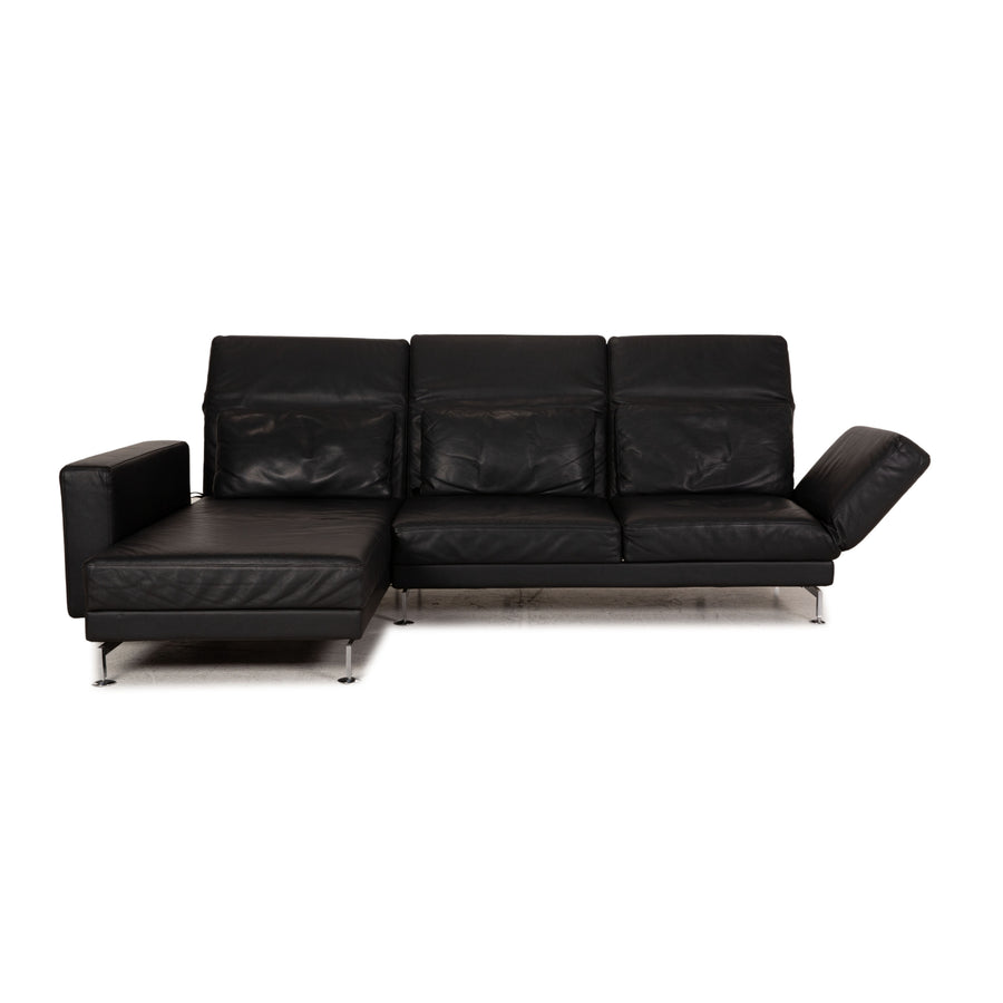 Brühl Moule Leder Sofa Schwarz Ecksofa Couch Funktion