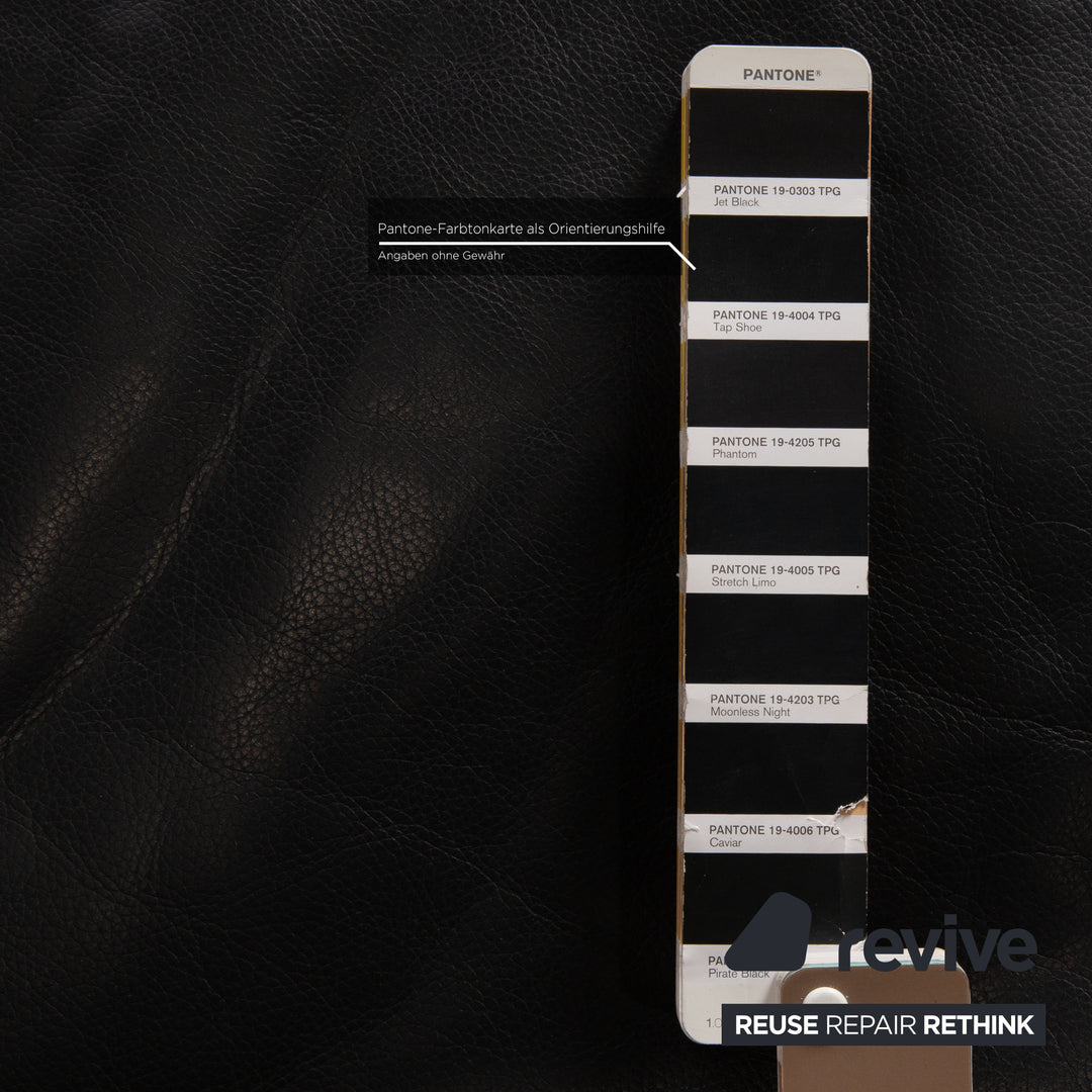 Brühl Moule Leder Sofa Schwarz Ecksofa Couch Funktion