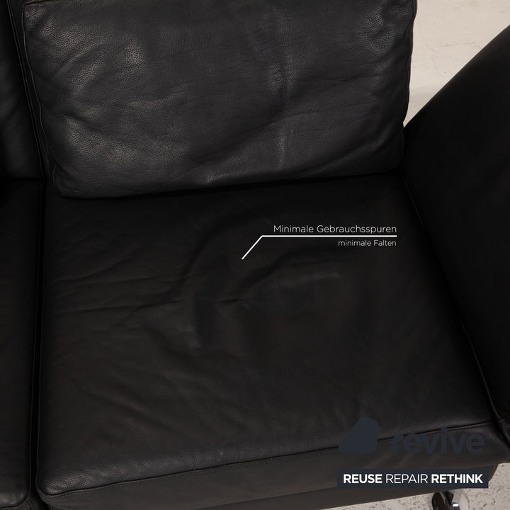 Brühl Moule Leder Sofa Schwarz Ecksofa Couch Funktion