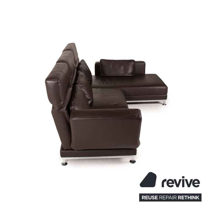 Brühl Moule Leder Sofa Braun Ecksofa Couch Funktion Relaxfunktion