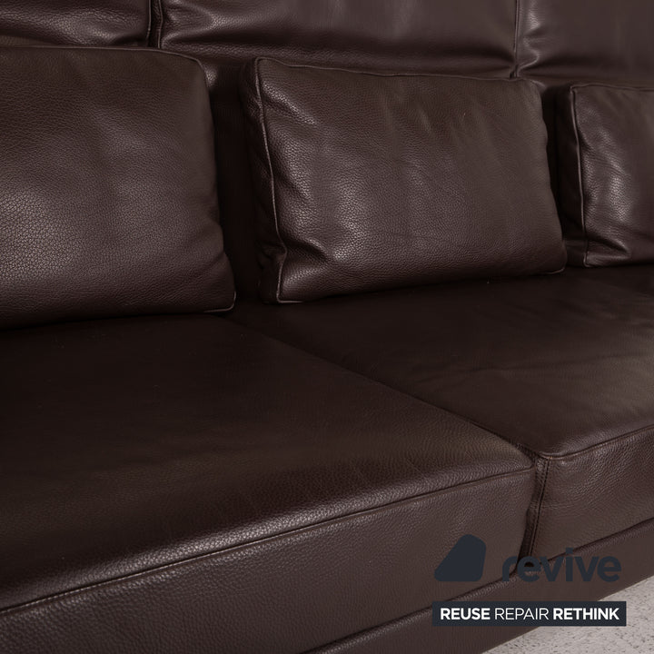 Brühl Moule Leder Sofa Braun Ecksofa Couch Funktion Relaxfunktion