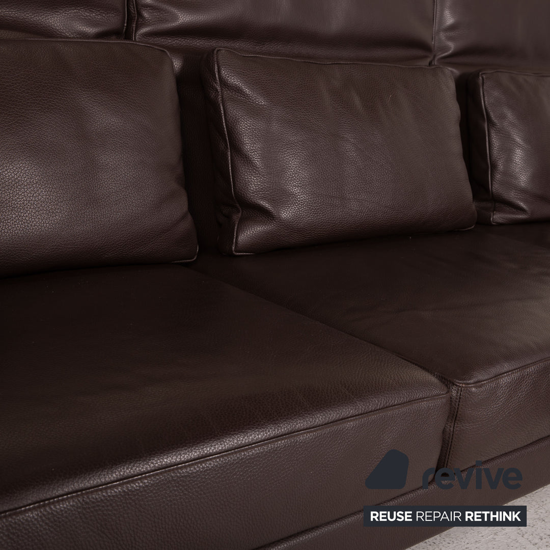 Brühl Moule Leder Sofa Braun Ecksofa Couch Funktion Relaxfunktion
