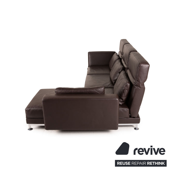 Brühl Moule Leder Sofa Braun Ecksofa Couch Funktion Relaxfunktion