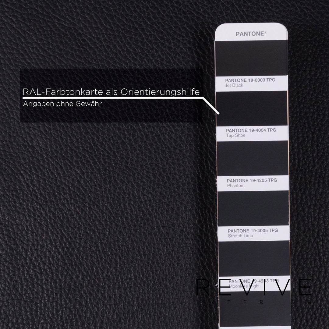 Brühl Moule Leder Sofa Schwarz Zweisitzer #11126