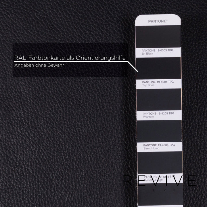 Brühl Moule Leder Sofa Schwarz Zweisitzer #11126