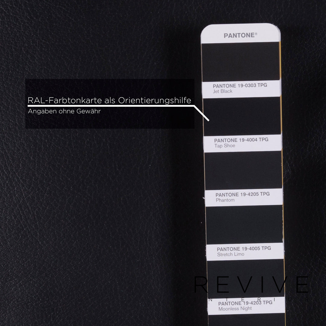 Brühl Moule Leder Sofa Schwarz Zweisitzer