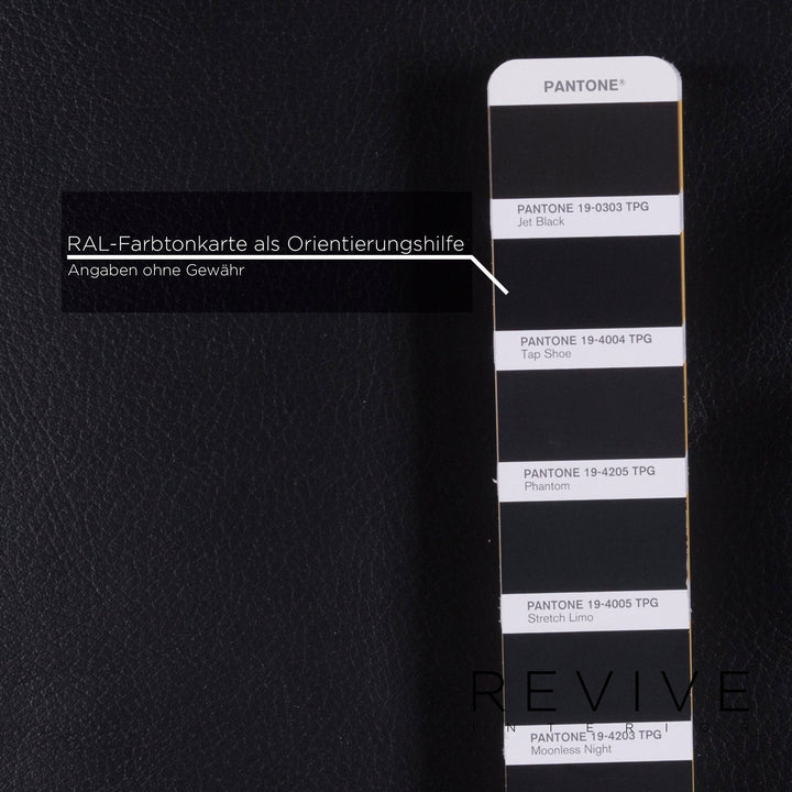 Brühl Moule Leder Sofa Schwarz Zweisitzer