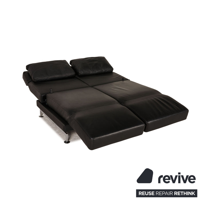 Brühl Moule Leder Sofa Schwarz Zweisitzer Couch Funktion