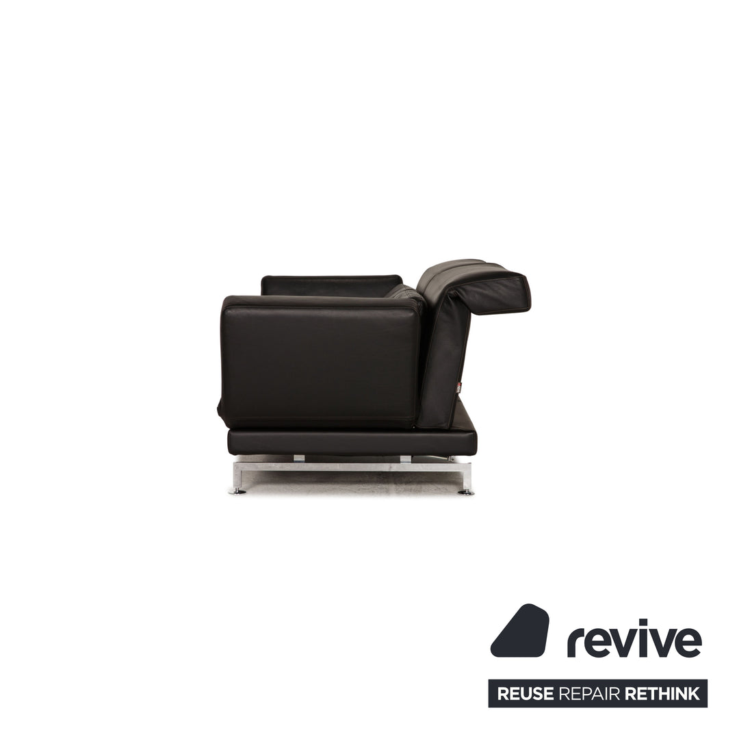 Brühl Moule Leder Sofa Schwarz Zweisitzer Couch Funktion