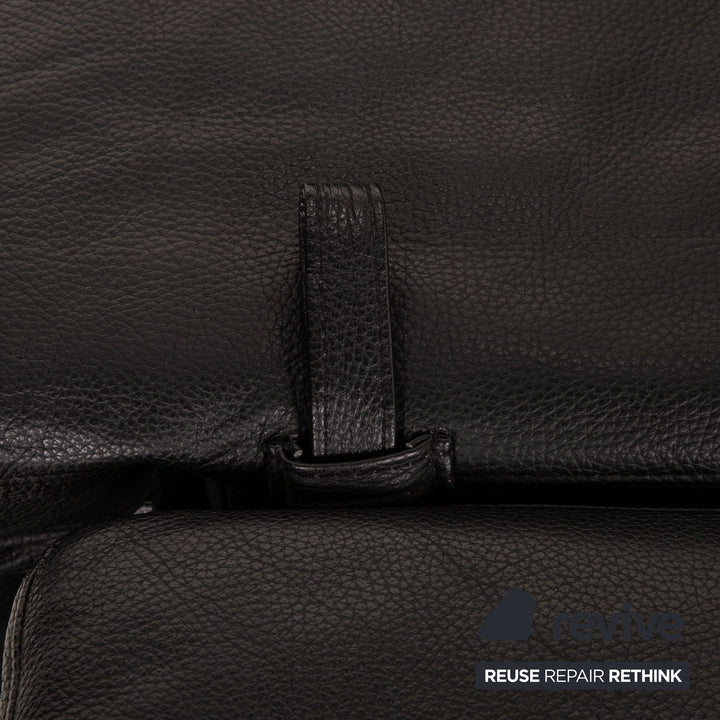Brühl Moule Leder Sofa Schwarz Zweisitzer Couch Funktion Schlaffunktion