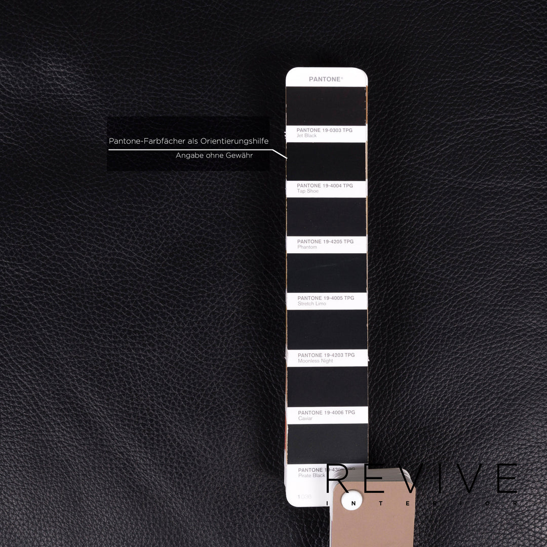 Brühl Moule Leder Sofa Schwarz Zweisitzer Funktion Relaxfunktion Couch #12308