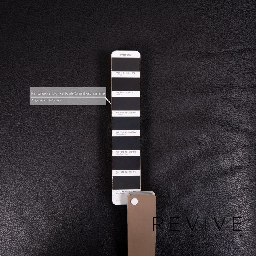 Brühl Moule Leder Sofa Schwarz Zweisitzer Liegefunktion #14277