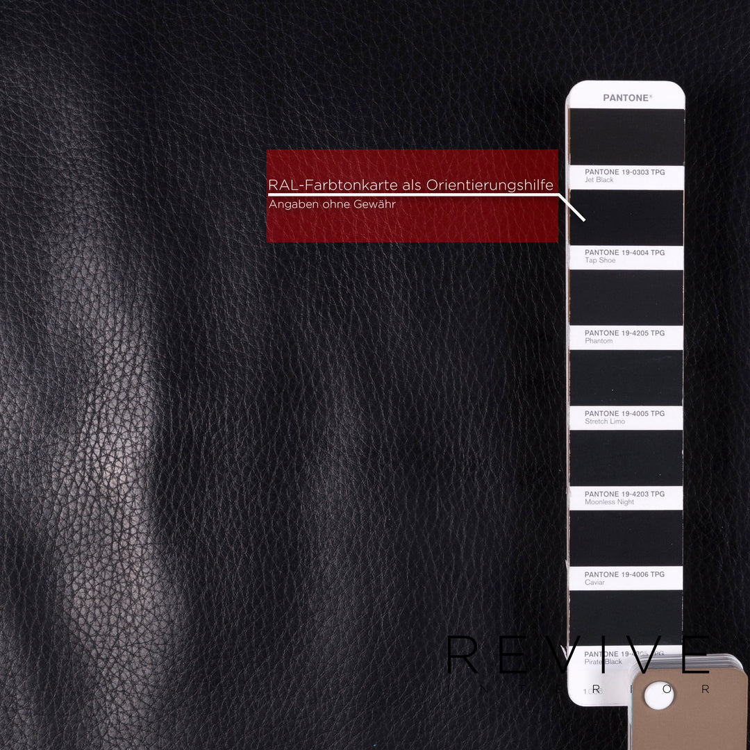 Brühl Moule Leder Sofa Schwarz Zweisitzer Relaxfunktion Funktion Couch #12052